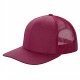 Wine Trucker Mesh Hat Cap Curved Brim