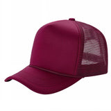 Wine Trucker Mesh Hat Sponge Cap Curved Brim