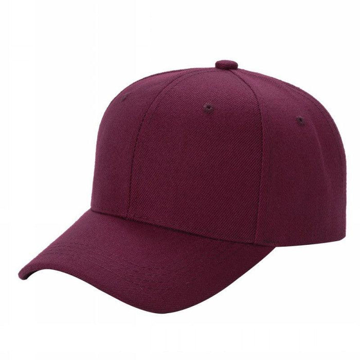 Wine Velcro Hat Cap