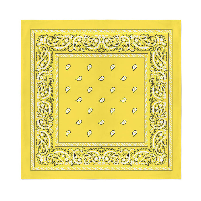 12 Pack POLYESTER Bandanas Solid 22 inches White Bandanas Wholesale