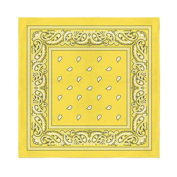 12 Pcs COTTON Bandanas Bulk Wholesale - Paisley or Solid (Sold per Dozen) - BandanasWholesale