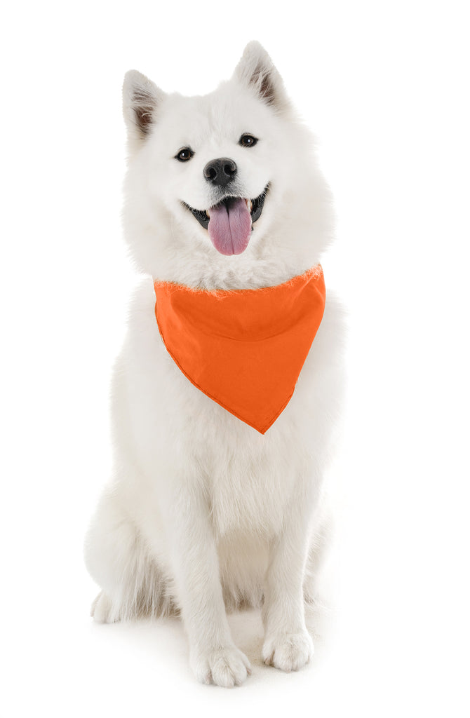 4 Pack Polyester Solid Dog Bandanas - Fast FREE Shipping
