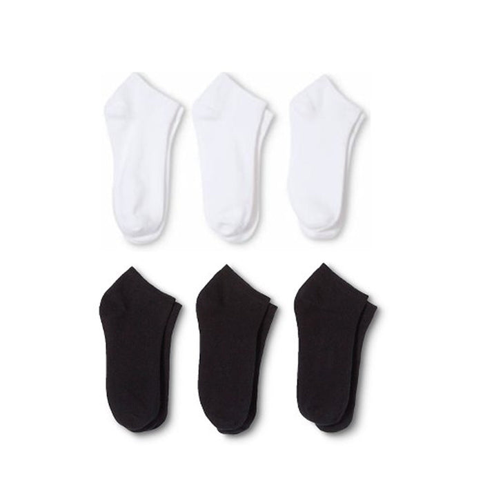 24 Pairs Low Cut Ankle Socks 6-8 Black  Socks Wholesale