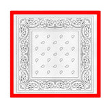 Paisley Personalized Square Bandanas