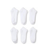 6 Pairs Low Cut Ankle Socks 6-8 Black  Socks Wholesale